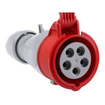 Tomada Acoplado Fêmea 3P+N+T 16A 415V Vermelho 6H Ip44 555109 Cemar Legrand