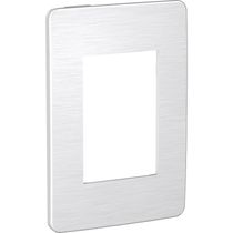 Placa 4X2 3P Al/Alu Cosmic Grey S733103709 Schneider