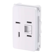 Módulo Tomada Rj11 3 Pad Telebras 2F Zeffia 680155 Pial Legrand