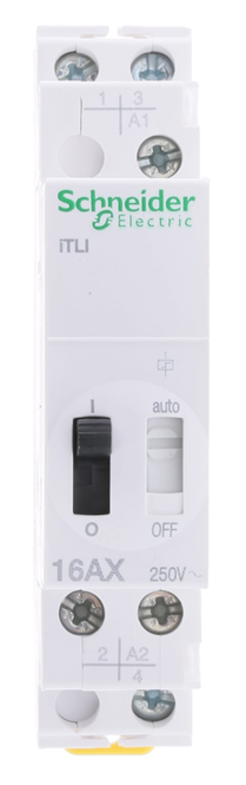 Heschen Modulares Schütz HS1-63M/22 – 63A, 4-polig, 220V AC, Mit Manuellem Schalter, DIN-Schiene