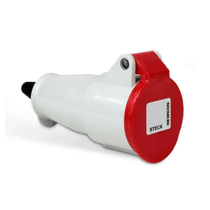 Plugue Industrial Movel 3 Polos + Terra Tripolar 32A 24V Branco 300/500Hz N4252 Steck