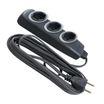 Extensão Elétrica Regua 250V 10A Fem 3 Tom 2P Gr 3M DN1717 Daneva Legrand