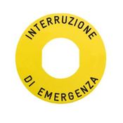 Etiqueta Parada De Emergencia 60Mm Am/Pt ZBY9460BR - Schneider