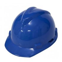 Capacete Aba Frontal Azul Catraca Com Jugular V-Gard 500 311377 Msa