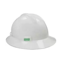 Capacete Aba Total Branca Catraca Com Jugular V-Gard 312108 Msa