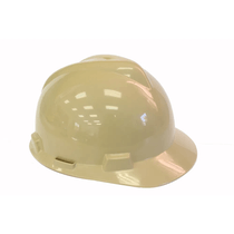 Capacete Aba Frontal Bege Pessego Catraca Com Jugular V-Gard 312050 Msa