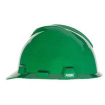 Capacete Aba Frontal Verde Simples Com Jugular V-Gard Mineiro 297500 Msa