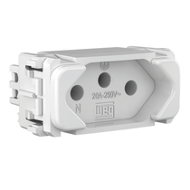 Módulo Tomada 1 Módulo Branco 2P+T 20A 13203148 WEG