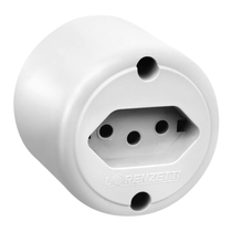 Tomada Sobrepor Branco 2P+T 10A Branco 1716011 Lorenzetti