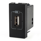 Tomada Audio/Video USB Embutir Preto 1Módulo ARTEOR Pial Legrand