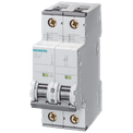 Disjuntor Mini Bipolar 6A 230/400V Curva C 6Ka 5SY65067 Siemens
