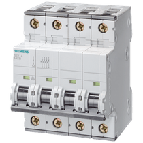 Disjuntor Mini Tetrapolar 20A 220/400VCA C 6KA Sentron 5Sy64207 Siemens