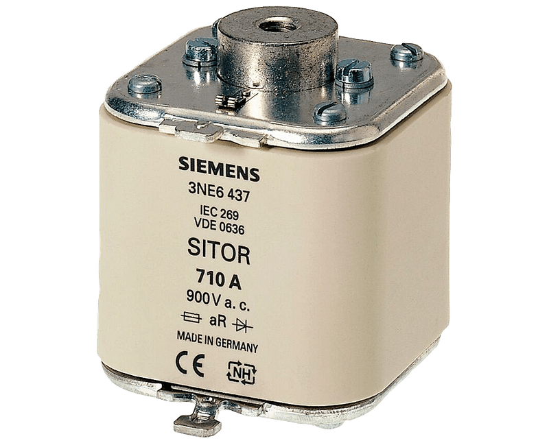 ③SOFI Fusivel Esp 900V 710A 100Ka 3NE6437 Siemens - Dimensional