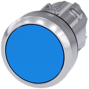 Frontal Botão Redondo Azul 22mm Pulso/Soco 3SU10500AB500AA0 Siemens