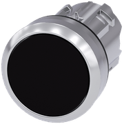 Frontal Botão Redondo Preto 22mm Pulso/Soco 3SU10500AB100AA0 Siemens
