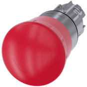 Frontal Botão Redondo Vermelho 22mm 3SU10501HB200AA0 Siemens