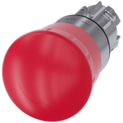 Frontal Botão Redondo Vermelho 22mm 3SU10501HB200AA0 Siemens