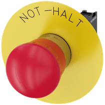 Frontal Botão Redondo Vermelho 22mm Emergência 3SU11501HB201CH0 Siemens