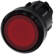 Frontal Botão Iluminado Redondo Vermelho 22mm Pulso/Soco 3SU10010AB200AA0 Siemens