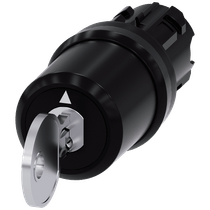Comutador Chave Ronis Preto 22mm 45G 3SU10005BM010AA0 Siemens