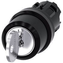 Comutador Seletora Chave Ronis 3 Posições Preta 22MM O Sirius Act 3Su10004Bl010Aa0 Siemens