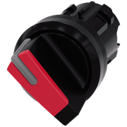 Comutador Iluminado Knob Curto Vermelho 22mm 90G 3SU10022BF200AA0 Siemens