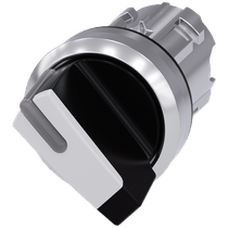 Comutador Iluminado Knob Curto Branco 22mm 90G 3SU10522BF600AA0 Siemens