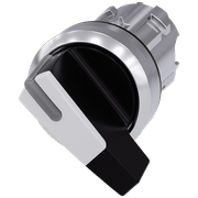 Comutador Iluminado Knob Longo Branco 22mm 45G 3SU10522CC600AA0 Siemens