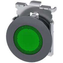 Sinaleiro Redondo Metálico Verde 30mm 3SU10610JD400AA0 Siemens