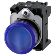 Sinaleiro Redondo Plástico Azul 22mm 110V LED 3SU11036AA501AA0 Siemens