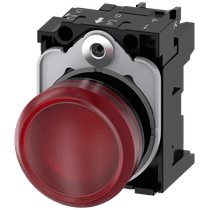 Sinaleiro Redondo Plástico Vermelho 22mm 230V LED 3SU11066AA201AA0 Siemens