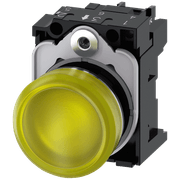 Sinaleiro Redondo Metálico Amarelo 22mm 24V LED 3SU11526AA301AA0 Siemens