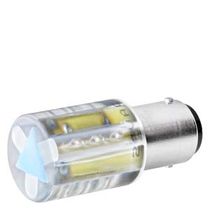 Lâmpada Sinalizador LED Azul Ba15D 115V 8WD44486XF Siemens