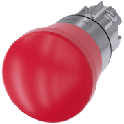 Frontal Botão Redondo Vermelho 22mm 3SU10501HA200AA0 Siemens