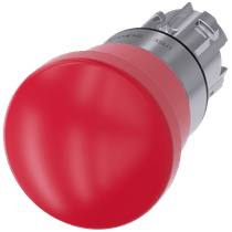Frontal Botão Redondo Vermelho 22mm 3SU10501HA200AA0 Siemens