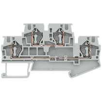 Conector Passagem Poliamida/Cobre Cinza 32A 4mm2 8WH20200AG00 Siemens