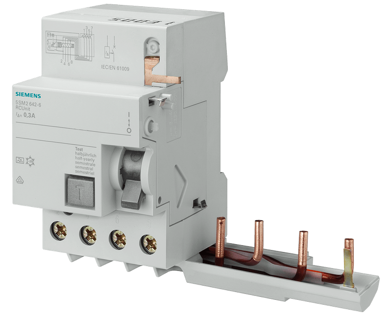 Módulo DR Tetrapolar 400V 40A 30Ma - Siemens | Dimensional