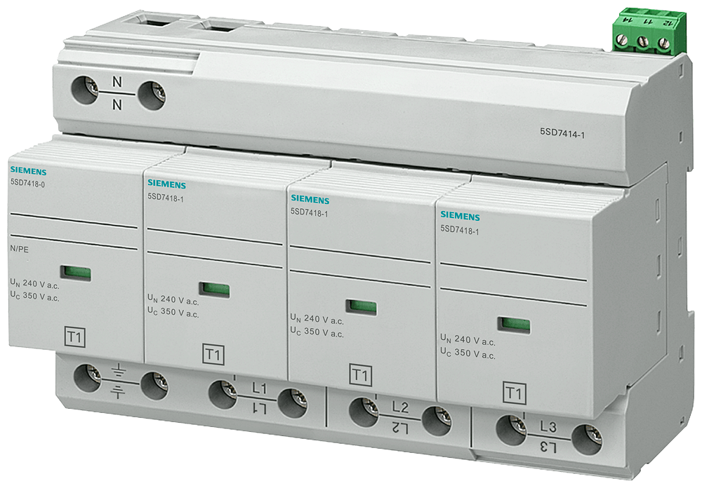 Dps Cli Tetrapolar 350Vca 100Ka 5SD74141 Siemens - Dimensional