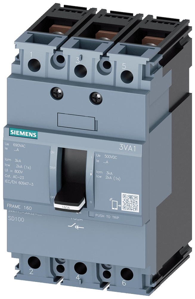 Chave Seccionadora Tripolar 100A 800V 3VA11101AA320AA0 Siemens