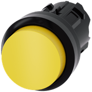 Frontal Botão Redondo Amarelo 22mm Pulso/Soco 3SU10000BB300AA0 Siemens
