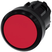 Frontal Botão Redondo Vermelho 22mm Pulso/Soco 3SU10000AB200AA0 Siemens