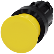 Frontal Botão Redondo Amarelo 22mm Pulso/Soco 3SU10001AD300AA0 Siemens