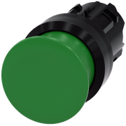 Frontal Botão Redondo Verde 22mm Pulso/Soco 3SU10001AD400AA0 Siemens