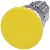 Frontal Botão Redondo Amarelo 22mm Pulso/Soco 3SU10501BD300AA0 Siemens