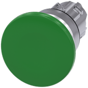 Frontal Botão Redondo Verde 22mm Pulso/Soco 3SU10501BD400AA0 Siemens