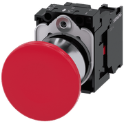 Frontal Botão Redondo Vermelho 22mm 3SU11501BA201CA0 Siemens