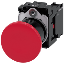 Frontal Botão Redondo Vermelho 22mm 3SU11001BA201CA0 Siemens