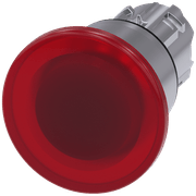 Frontal Botão Iluminado Redondo Vermelho 22mm 3SU10511BA200AA0 Siemens