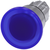 Frontal Botão Iluminado Redondo Azul 22mm 3SU10511BA500AA0 Siemens