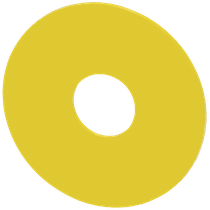 Etiqueta Botão Amarelo 75X22,5mm Redondo 3SU19000BB310AA0 Siemens